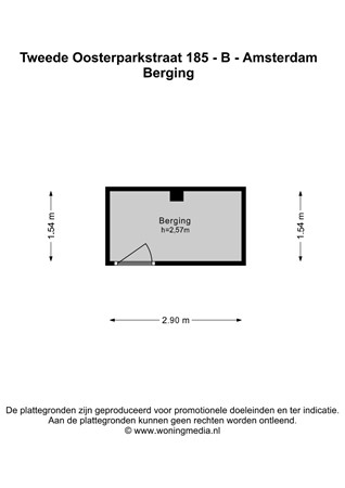 Floor plan - Tweede Oosterparkstraat 185B, 1092 BH Amsterdam 